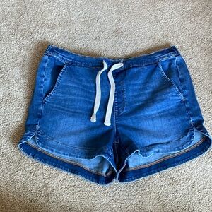 Up west denim shorts